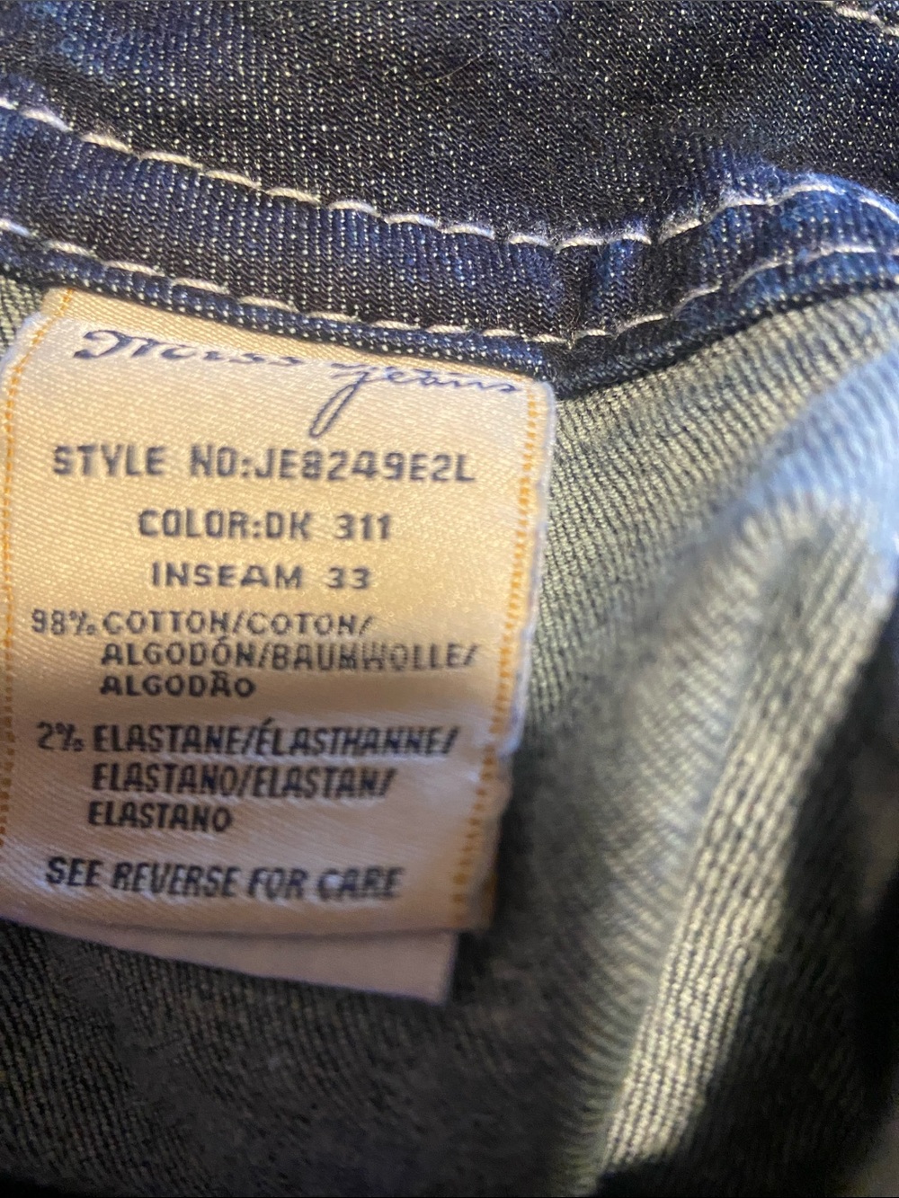 Miss Me Dark Wash Jeans with Embroidered Back Pockets and sequins - Picture 13 of 13